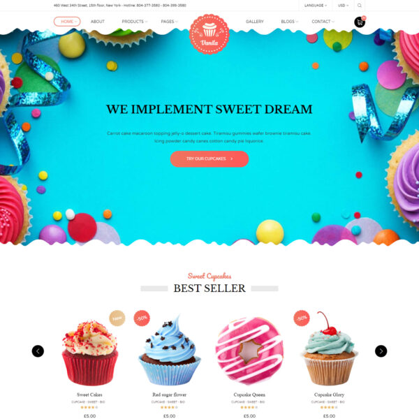 Bakery - Cakery HTML5 Template