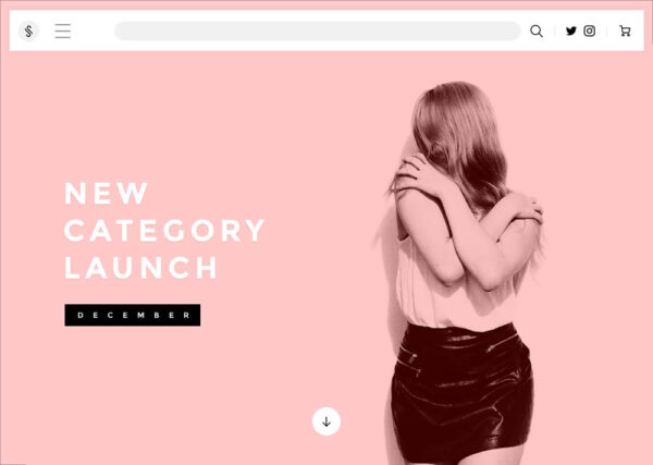 SAGA Creative Shopping Website UI Kit