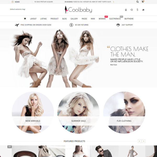 Coolbaby – Elegant eCommerce HTML Template