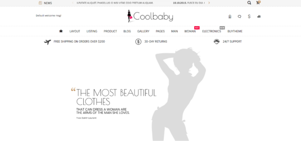 Coolbaby – Elegant eCommerce HTML Template